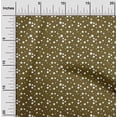 thumbnail image 1 of oneOone Cotton Jersey Dark Olive Green Fabric Dots Sewing Craft Projects Fabric Prints By Yard 58 Inch Wide, 1 of 4