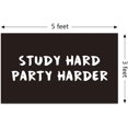 thumbnail image 2 of Tapicería STUDY HARDS PARTY HARDER de pared, 150 x 90 cm, microtela, 2 of 3