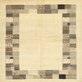 thumbnail image 1 of Ahgly Company Indoor Square Contemporary Sun Yellow Solid Area Rugs, 7' Square, 1 of 6