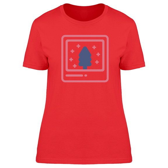 Christmas Tree With Snowflakes Tee Women's -Image by Shutterstock