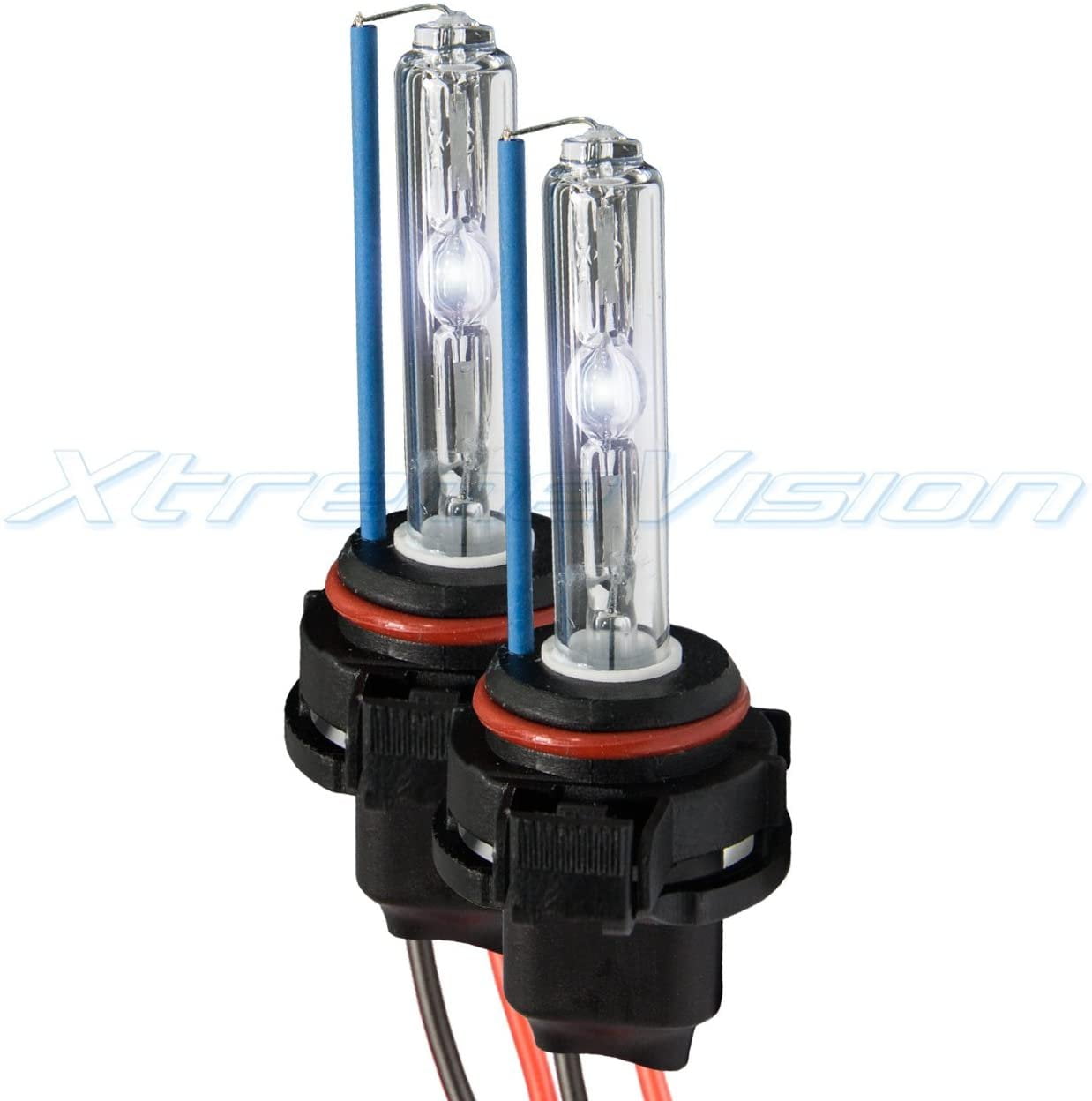 Light Blue H11 6000K 1 Pair - 2 Year Warranty Xtremevision AC HID Xenon Replacement Bulbs 