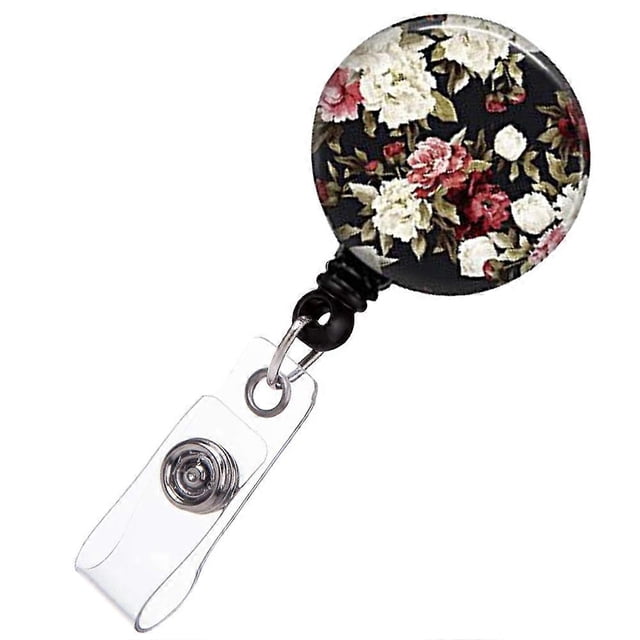 Retractable Badge Holder Retractable Name Cards Clip for Decor 2Pcs Pack