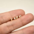 thumbnail image 3 of HOOUN Womens Gold Tiny Star Heart Screw Back Stud Earrings Trendy Minimalist Jewelry -Star, 3 of 3