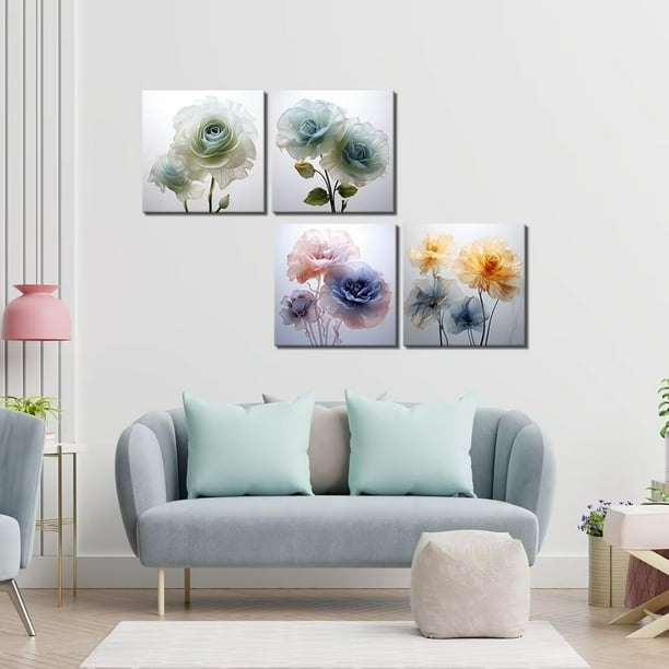 Carnivorous Plants Wall Art Canvas - Green & Burgundy Botanical Print, 16x20 Unframed, Ready To Hang