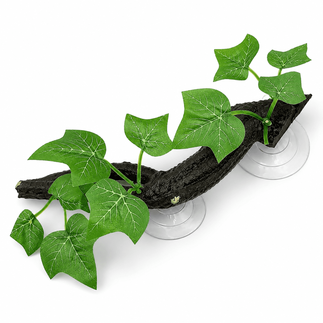 Reptile Plants, Habitat with a Suction Cup Reptile Corner Branch for Terrarium Decor for Climbing Reptiles