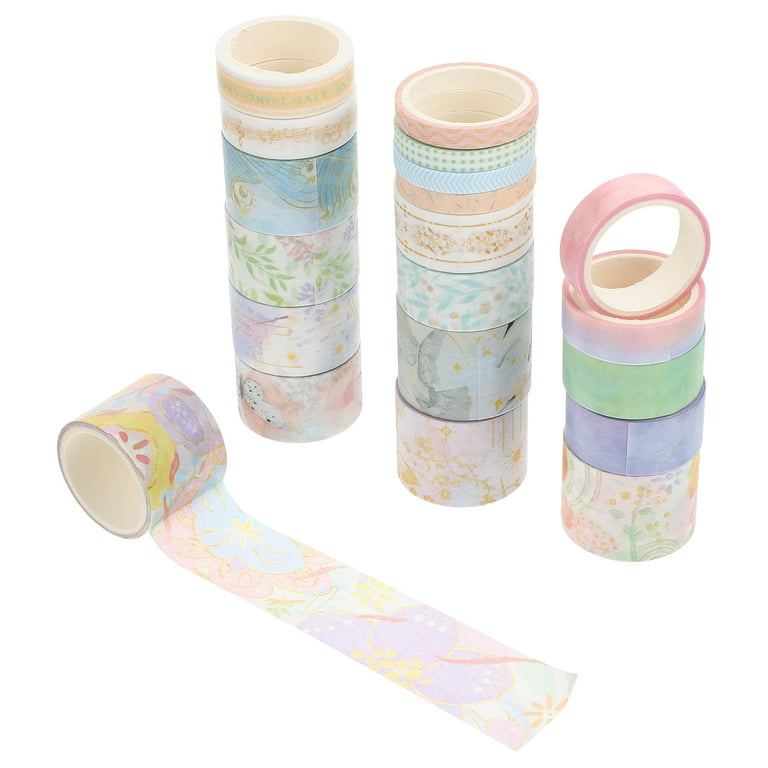 20 Rolls of Decorative Washi Tapes Adhesive Tapes Washi DIY Planner  Scrapbook Tapes