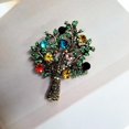 thumbnail image 5 of Rhinestone Tree Of Life Brooch Pins For Women Men Fashion Vintage Colorful Crystal Lapel Pin Corsage For Hat Banquet Suit Dress Accessories Elegant Wedding Festival Party Statement Jewelry Gifts, 5 of 6