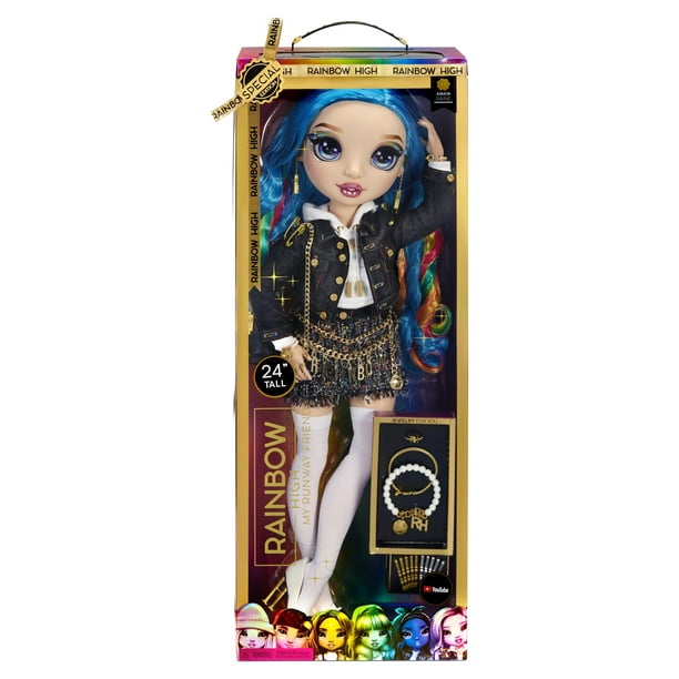 RAINBOW HIGH Junior High Amaya Raine – Muñeca Fashion De 23 Cm Con Ropa, Accesorios Y Mochila Que Se Abre Y Cierra – Ideal Para Coleccionar, +6 Años