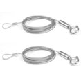 thumbnail image 1 of 2Pcs X 2M Stainless Steel Cable Bet Hook Rope For Clothes/Lights/Photos Max Stand 30Kg Home Accessory, 1 of 5