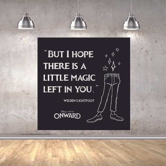 I Hope Wilden Lightfoot Quote Onward Movie Disney Cartoon Wall Sticker Art Decal for Girls Boys Room Bedroom Nursery Kindergarten Fun Home Decor Stickers Wall Art Vinyl Decoration Size (10x10 inch)