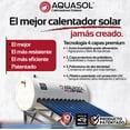 thumbnail image 2 of Calentador Solar AQUASOL Plasteel | 12 Tubos 132L Cuatro Capas Patentado | Ideal para 4 Personas, 2 of 7