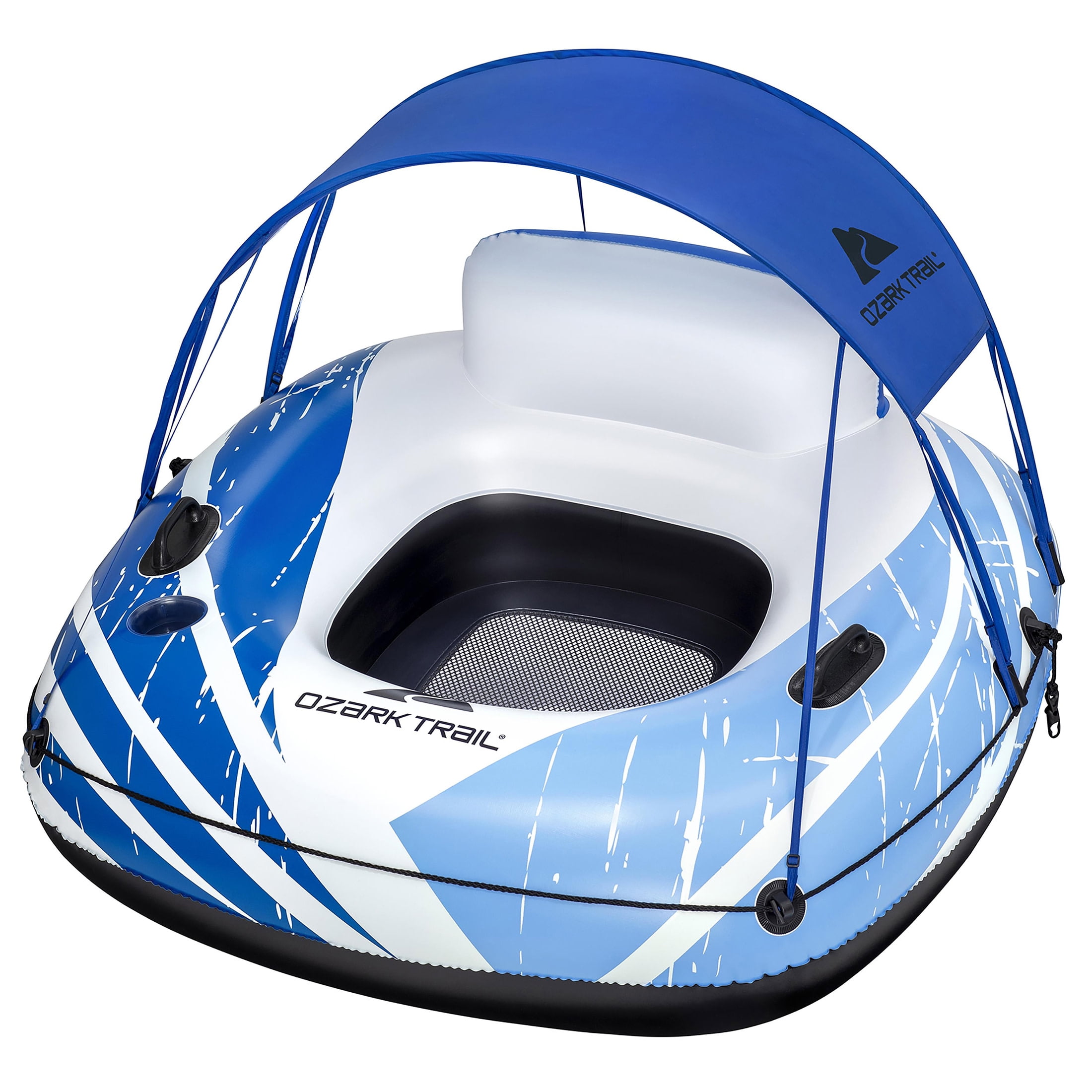 (2 pack) Ozark Trail Rapid Rider Canopy River Tube with Removable Shade 48.5"