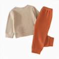 thumbnail image 6 of zuwimk Fall Outfit for Toddler Boy Girl Long Sleeve Dinosaur Sweatshirt Pant Sets Winter Pullover Clothes (6-9 Months,Brown), 6 of 8
