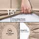 thumbnail image 3 of Sábanas ajustables Utopia Bedding, paquete de 6 unidades, microfibra suave, color beige, 3 of 6