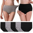 thumbnail image 2 of UMMISS Ultra Soft Comfort Cotton Briefs Size 11, 5 Pack, Black/Grey (Women's), 2 of 3