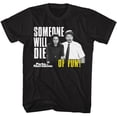 thumbnail image 1 of Parks And Recreation Quelqu'un Mourra de Plaisir T-Shirt Noir pour Adulte 3TG, 1 of 2