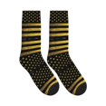 thumbnail image 4 of Athletic Socks Gold Black America Flag Sport Running Calf Socks Crew Socks for Men Women, 4 of 7