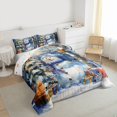 thumbnail image 3 of Homewish Kawaii Xmas Snowman Bedding Comforter Set 2pcs for Kids Children Teens,Happy New Year Twin Comforter Sets Microfiber,Merry Christmas Breathable Bedding Set,Lightweight Room Decor,Reversible, 3 of 8