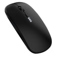 thumbnail image 2 of AuroraX Wireless Mouse for Laptop Computer Silent Mouse Dual-Mode Portable Black Rechargeable Bluetooth 5.0 Computer Accessories for Desk, 2 of 3