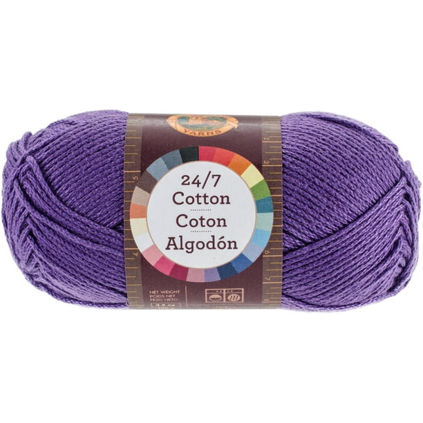 24/7 Cotton Yarn, Purple - Walmart.com - Walmart.com