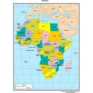 Iconic Arts Maps of Africa 24" x 33" Poster