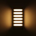 thumbnail image 5 of Cuboide Moderno Cob 15W Led Luz De Pared Ip65 Lámpara De Pared De Aluminio Impermeable Blanco Cálido Ac 85-265V Para Interior Patio Al Aire Libre Jardín Porche Corredor Kearding HA024580-01, 5 of 5