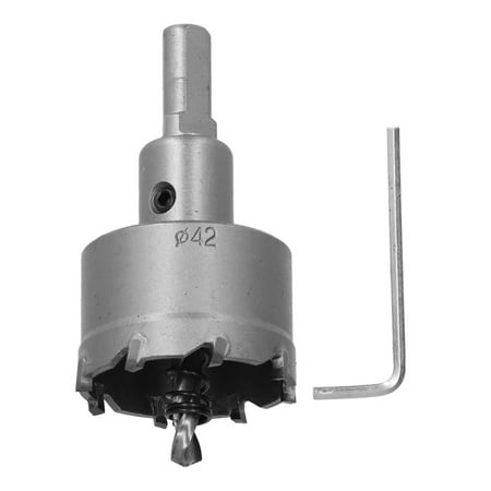 

Carbide Teeth Hole Saw Heavy Duty TCT Drills Holes Opener for Stainless Steel Metal Plate42mm