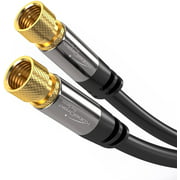 KabelDirekt Digital Coaxial Audio Video Cable (3 m) Satellite Cable Connectors - Coax Male F Connector Pin - Coax