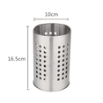thumbnail image 2 of Utensil Holder Stainless Steel, Kitchen Utensil Drying Cylinder with Drain Holes，Cookware Cutlery Holder, 2 of 5