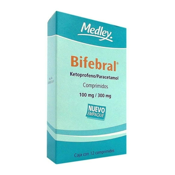 Bifebral 100 mg/300 mg 12 comprimidos