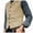 X-502Beige, variant on YMNXA Mens Vest With Pocket Sleeveless Lapel Solid Color Buttons Comfortable Fashion Top For Casual And Formal Wear Beige L