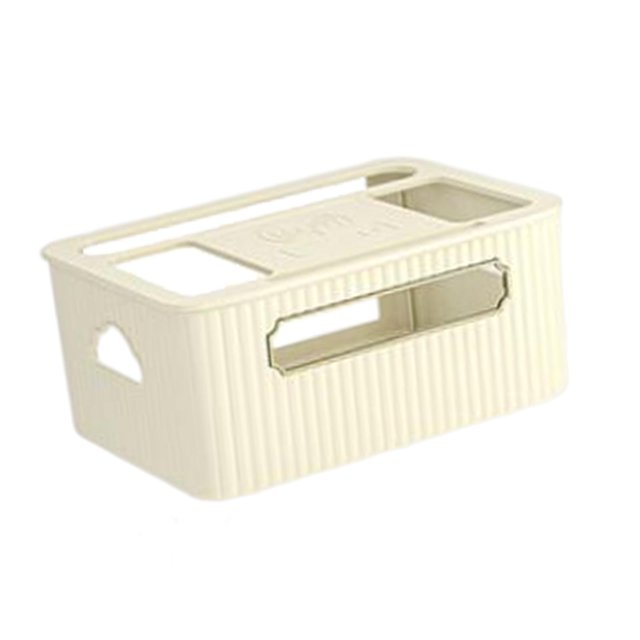Router Rack Large Capacity Cord Arrangement Box Office Desktop Organizer Shelves White Thicken