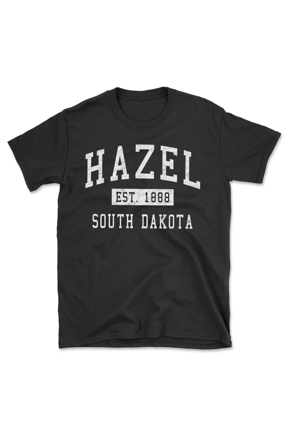 Hazel South Dakota Classic Established Men's Cotton T-Shirt