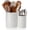 X Texture, variant on Utensil Holder, Extra Large Ceramic Utensil Crock for Kitchen Counter, Stable Spatula & Flatware Organizer, Farmhouse Embossed Kitchen Decor, Set of 2 (Checkered)