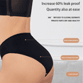thumbnail image 5 of VOOPET 3PCS Period Panties Underwear for Women Seamless Leakproof Panties No Show Menstrual Brief Ice Silk S-2XL, 5 of 5