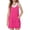 Hot Pink, variant on Girls Dress with Shorts Casual Summer Spaghetti Straps One Piece Romper Dresses with Pockets for Kid 5-15 Y