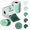 Multicolor Green, variant on 300PCS 2 Inch Circle Thermal Label Stickers for Thermal Printer, Blue Series Custom Sticker for Office Supplies, Seafood, 2x150PCS/ Roll Multicolor Stickers with PL70E/ PL80E/ Y812/ X1038 Label Maker
