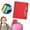 Red, variant on Pocket Sized Portable Bound Notebook Slim Light Journal Easy Carry Book for Personal Outdoor Indoor Instant Note Taking Recording