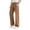 Brown, variant on SEAOPEN Girls Cargo Pants Jogger Elastic Waist Drawstring with Pockets Uniform Pants Clothes for Teen Girls Black 9 Years