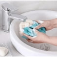 thumbnail image 3 of JUNWELL 3PCS Long Bath Towel Bath Sponges for Shower Bath Balls Shower Stool Body Sponges Bath Pouf Exfoliating Loofah Body Wash Scrubber Long Back Scrubber Men and Women Back Brush Korean, 3 of 5