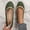 Green, variant on Womens Pearl & Rhinestone Flats – Comfortable Round Toe Ballet Shoes, Casual Embellished Flats for Work Wedding, Green,Size 7