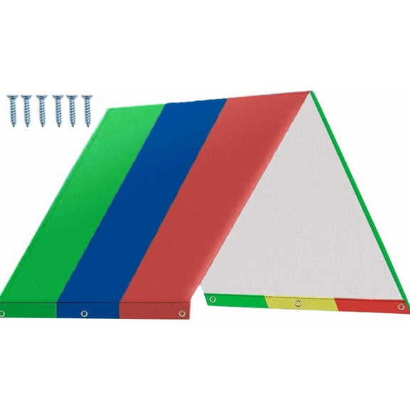 Swing Set Replacement Tarp - 52"x90" Kids Playground Roof Canopy Waterproof Sunshade Cover for Outdoor Children (Green/Blue/Red)