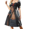 thumbnail image 2 of Beevgbjhbf//el cantante de los mejores conciertos cartel vestido de manga corta vestido de fiesta mujer elegante vestido de fiesta de lujo 2025, 2 of 7