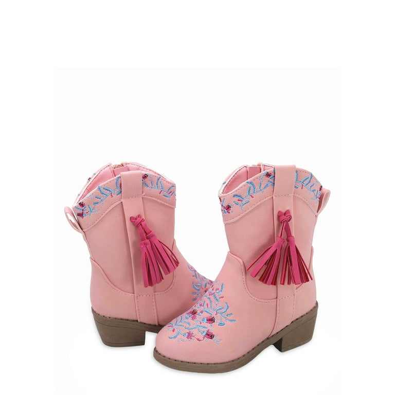 Nicole Miller Printed Fringe Detail Cowboy Boot Toddler Girls