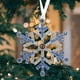 thumbnail image 4 of Personalized Christmas Snowflake Projection Ornaments Hanging Inside Ornament Memorial Tree Decorations Xmas Gift Christmas Surprise Gift, 4 of 6
