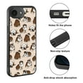 thumbnail image 2 of WIRESTER Shockproof Soft Rubber Cover Case for Apple iPhone 16e 6.1" 2025, Brindle Brown English Bulldog Funny Playful Postures On Brown, 2 of 5