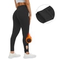 thumbnail image 5 of Qgtaibl Thin Fleece Lined Leggings for Women High Waist Yoga Pants Bottom Cutout Workout Tights Soft Comfy Pant (Black,S), 5 of 9