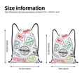 thumbnail image 2 of Xecao Stamp Set Collection Pattern Sports Drawstring Backpack - String Swim Gym Bag with Wet Proof Pocket for Women&Men-Medium, 2 of 6
