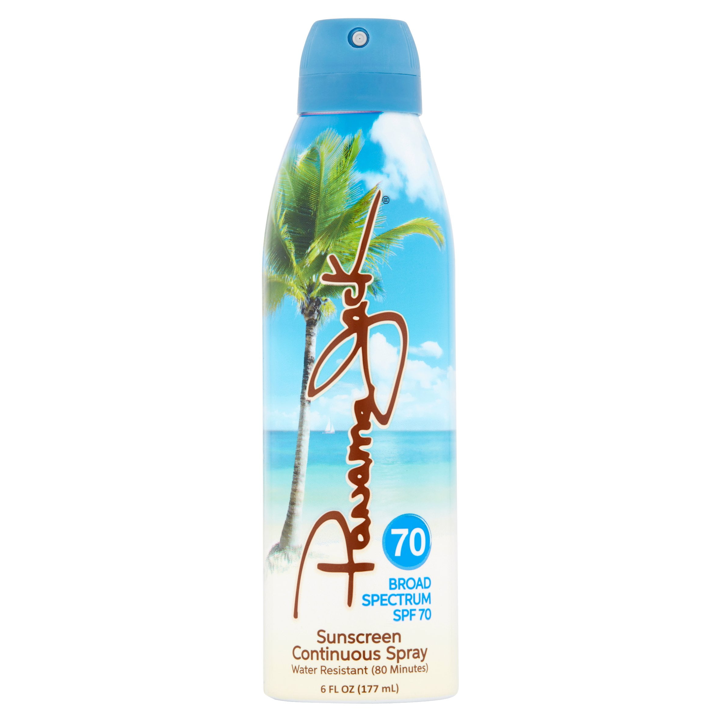 Panama Jack Broad Spectrum Sunscreen Continuous Spray, SPF 70, 6 fl oz