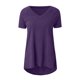 thumbnail image 5 of ICHUANYI Clearance Women's Long Shirt Short Sleeve T-Shirt Oversize Tops Large Sizes Summer V-Neck Casual Loose Blouse Casual Basic Tee Tunic Tops(Purple, M) Ichuanyi Ichuanyi, 5 of 5